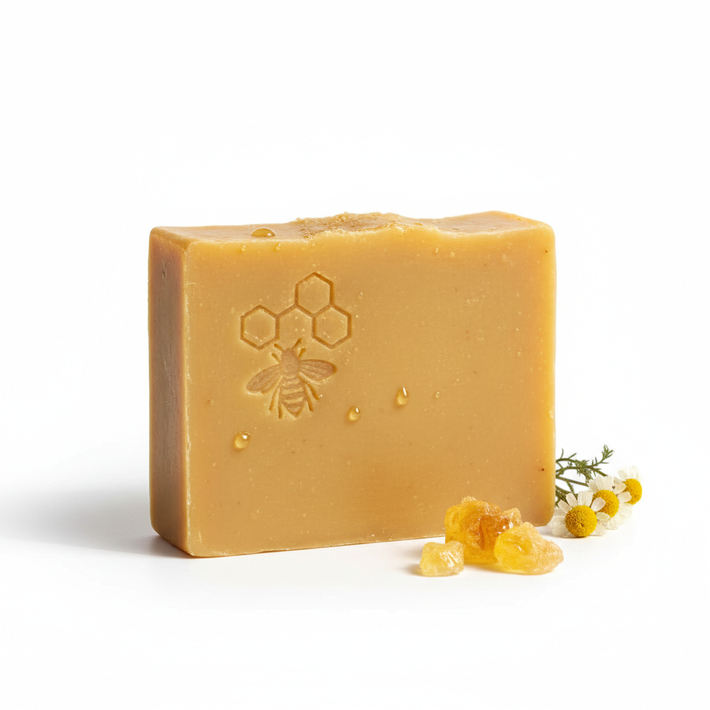 golden goat milk & honey soap bar